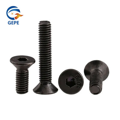 DIN7991 Flat Head Hex Socket Screw Black Oxide Grade 10.9 Acciaio